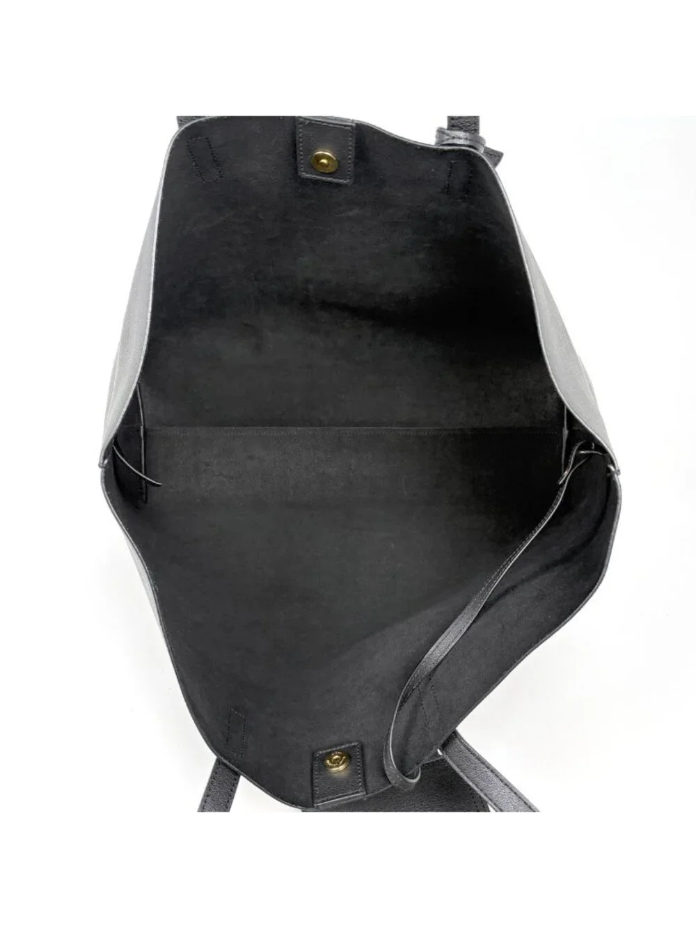 Saint Laurent Paris Shopping Tote Bag Leather Black